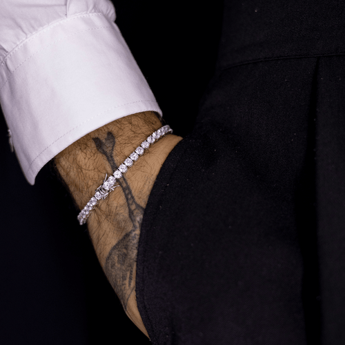 Riviera Obsidian Bracelet – 925 Sterling Silver